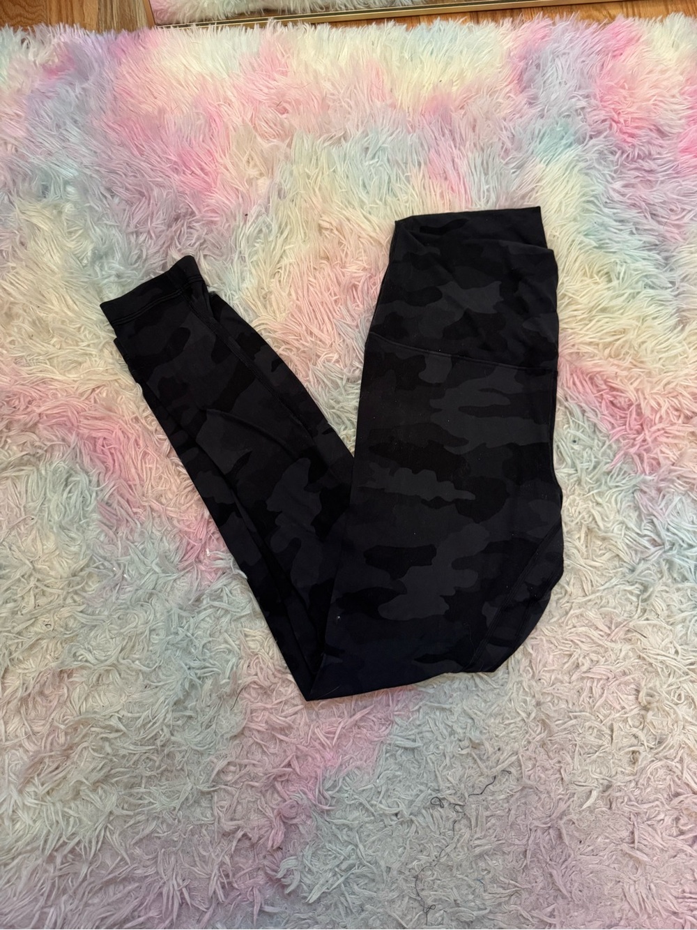 Lululemon Align Black Camo Leggings Size 8 25 inch